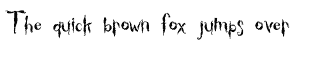 Handwriting misc fonts: Thicket