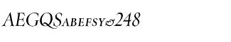 Serif fonts T-Y: Throhand Ink Italic Expert