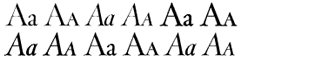 Serif fonts T-Y: Throhand Volume