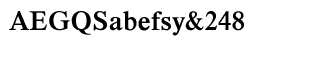 Serif fonts T-Y: Timeless CE Medium