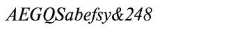 Serif fonts T-Y: Timeless Cyrillic Light Italic