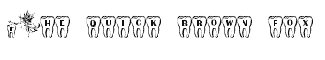 Decorative fonts: Tooth Fairy