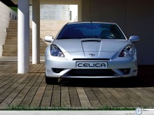 Toyota Celica by garage wallpaper