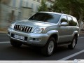 Toyota wallpapers: Toyota Land Cruiser down the road wallpaper
