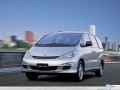 Toyota wallpapers: Toyota Previa down the road wallpaper