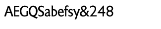 Sands Serif fonts T-Z: Tschichold Condensed
