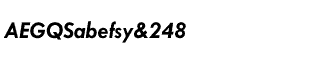 Sands Serif fonts T-Z: Twentieth Century Bold Italic
