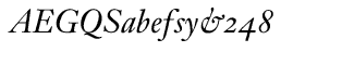 Serif fonts T-Y: Tyrnavia Italic