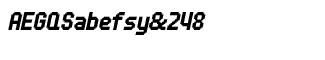 Digital fonts G-Z: UNDA Bitmap Italic