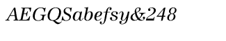 URW misc fonts: URW Antiqua 2015 Cyrillic Regular Italic