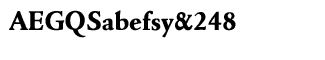 URW misc fonts: URW Cloister CE Heavy weight