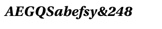 Serif fonts T-Y: Utopia Bold Caption Italic
