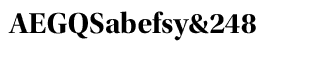 Serif fonts T-Y: Utopia Bold Display