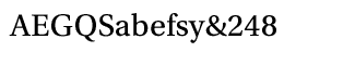 Serif fonts T-Y: Utopia Caption