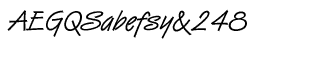 Handwriting fonts K-Y: Van Dijk
