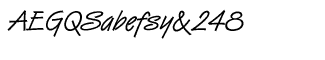 Handwriting fonts: Van Dijk Cyrillic