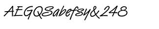 Handwriting fonts K-Y: Van Dijk GR standard