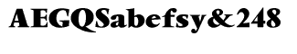 Serif fonts T-Y: Vendome 1 Black