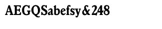 Serif fonts T-Y: Veronese Bold Condensed