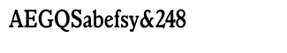 Serif fonts T-Y: Veronese Medium Condensed