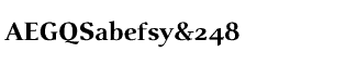 Serif fonts T-Y: Visage Bold
