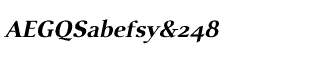 Serif fonts T-Y: Visage Bold Oblique