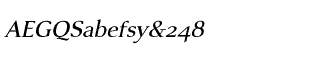 Serif fonts T-Y: Visage Book Oblique