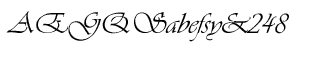 Handwriting fonts K-Y: Vivaldi