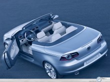 Volkswagen Concept Car silver top view wallpaper