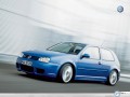 Volkswagen Golf wallpapers: Volkswagen Golf blue side profile wallpaper