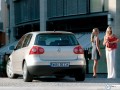 Volkswagen wallpapers: Volkswagen Golf white back profile wallpaper
