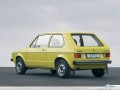 Volkswagen History wallpapers: Volkswagen History yellow rear view wallpaper