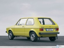 Volkswagen History yellow rear view wallpaper