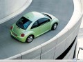 Volkswagen New Beetle wallpapers: Volkswagen New Beetle green top view wallpaper