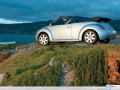Volkswagen New Beetle ocean view wallpaper