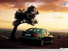Volkswagen Passat in sunset  wallpaper