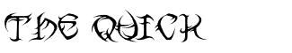 Gothic misc fonts: VTCTribal