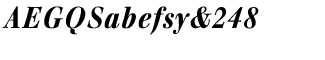 Serif fonts T-Y: Walburn Black Italic
