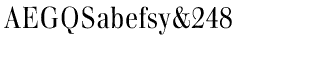 Serif fonts T-Y: Walburn Light
