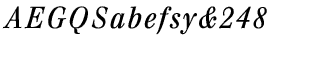 Serif fonts T-Y: Walburn Text Italic