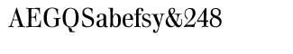 Serif fonts T-Y: Walburn Text Light