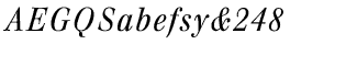 Serif fonts T-Y: Walburn Text Light Italic
