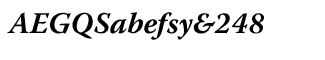 Serif fonts T-Y: Warnock Pro Bold Italic