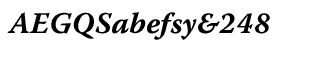 Serif fonts T-Y: Warnock Pro Bold Italic Caption