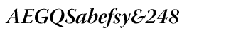 Serif fonts T-Y: Warnock Pro Bold Italic Display