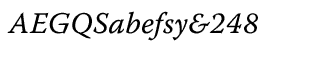 Serif fonts T-Y: Warnock Pro Italic Caption