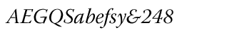 Serif fonts T-Y: Warnock Pro Italic Subhead