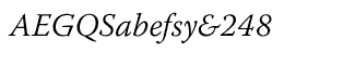 Serif fonts T-Y: Warnock Pro Light Italic