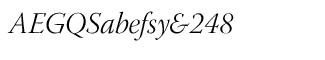 Serif fonts T-Y: Warnock Pro Light Italic Display