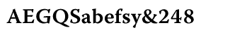 Serif fonts T-Y: Warnock Pro SemiBold Caption